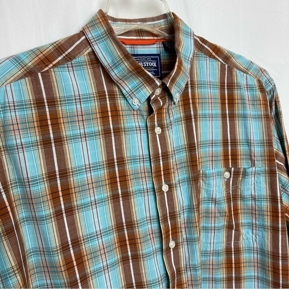 Rough Stock Panhandle Slim Western Shirt 100% Cotton Sz.XXL L.Sleeve Button Down - Picture 2 of 9